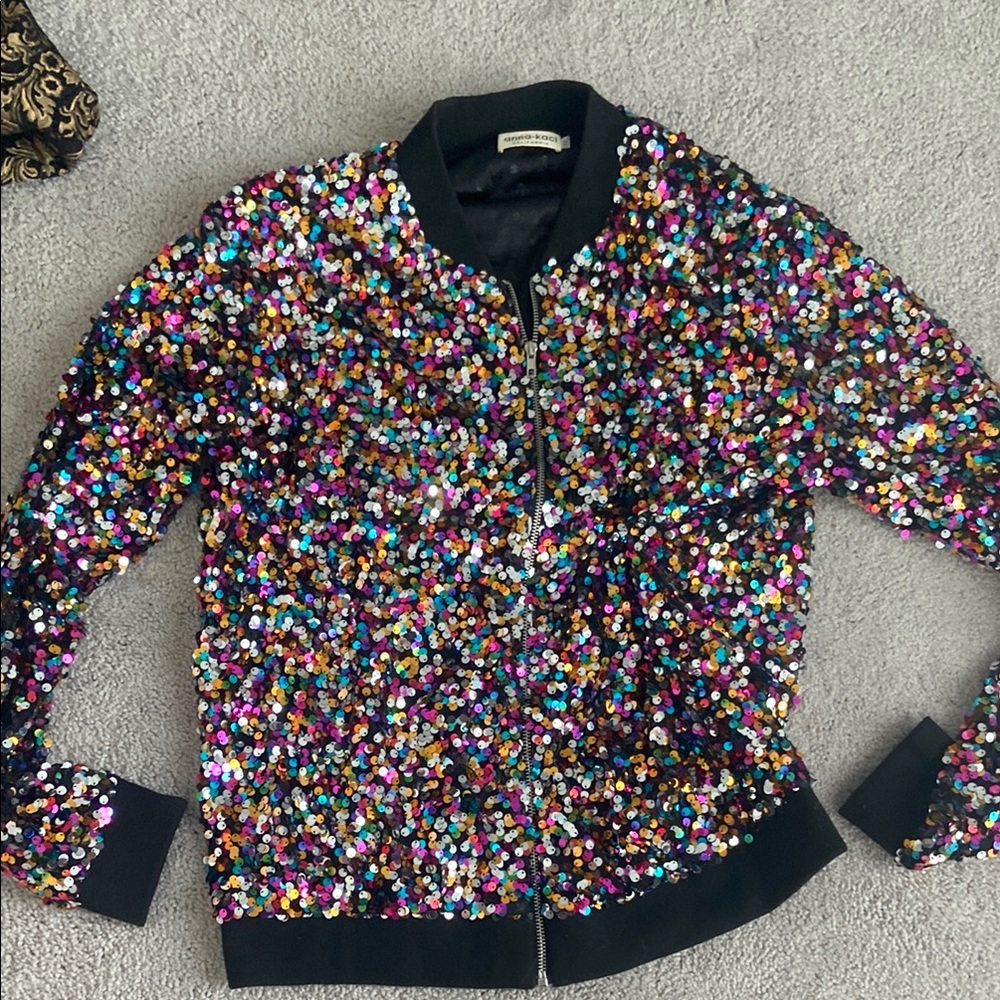 Black Bomber Jacket with Lightweight Fabric